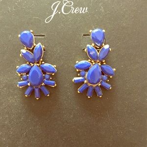 Blue drop gold tone set